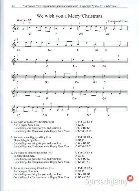 Światowe przeboje świąteczne nuty słowa akordy
