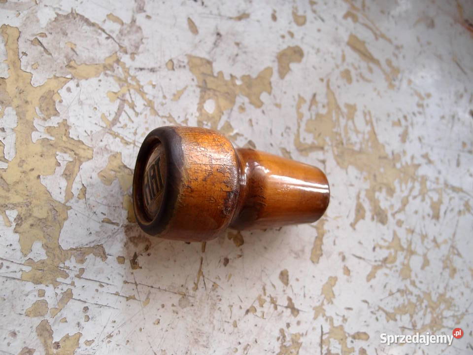 Drewniana gałka zmiany biegów FIAT produkcja PRL Łódź sprzedam