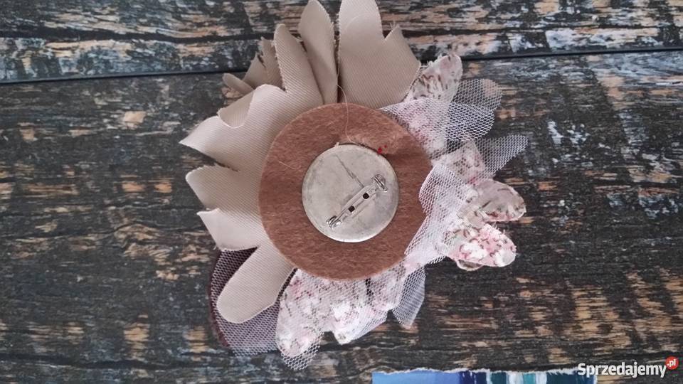 NOWA desginerska broszka tyu patchwork Dla kobiet Dodatki Gliwice