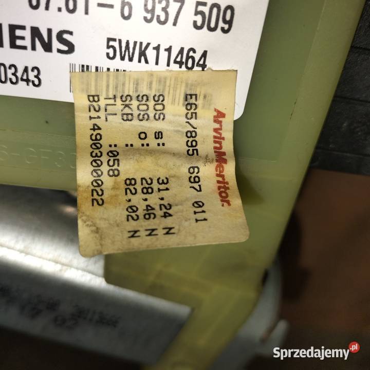 Szyberdach BMW E65 E66 Sprawny Idealny stan Szyberdachy Poręba