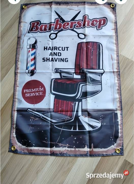 Stihl baner plakat materiałowy 90x60barber wielkopolskie Gniezno