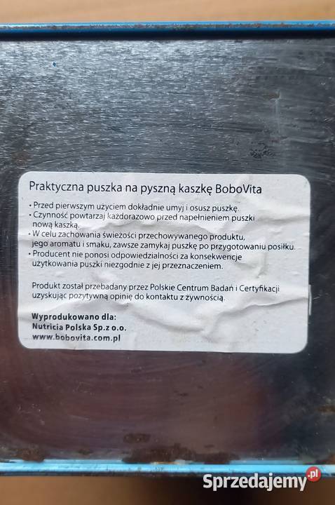 Puszka Bobovita na kaszskę Małkinia Górna sprzedam