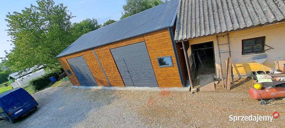GP63 Garaż Blaszany Drewnopodobny Garaże Sprzedaż Kolno