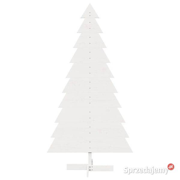 vidaXL Drewniana choinka do udekorowania biała Boże Narodzenie Warszawa sprzedam