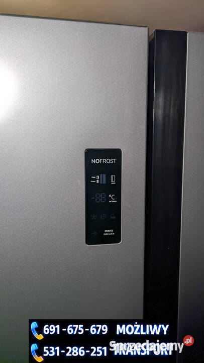 Dwudrzwiowa chłodziarkozamrażarka lodówka wolnostojące Dobrzyń nad Wisłą