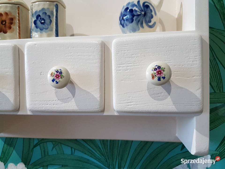 Stara szafka półka z szufladkami renowacji Meble Trzebinia