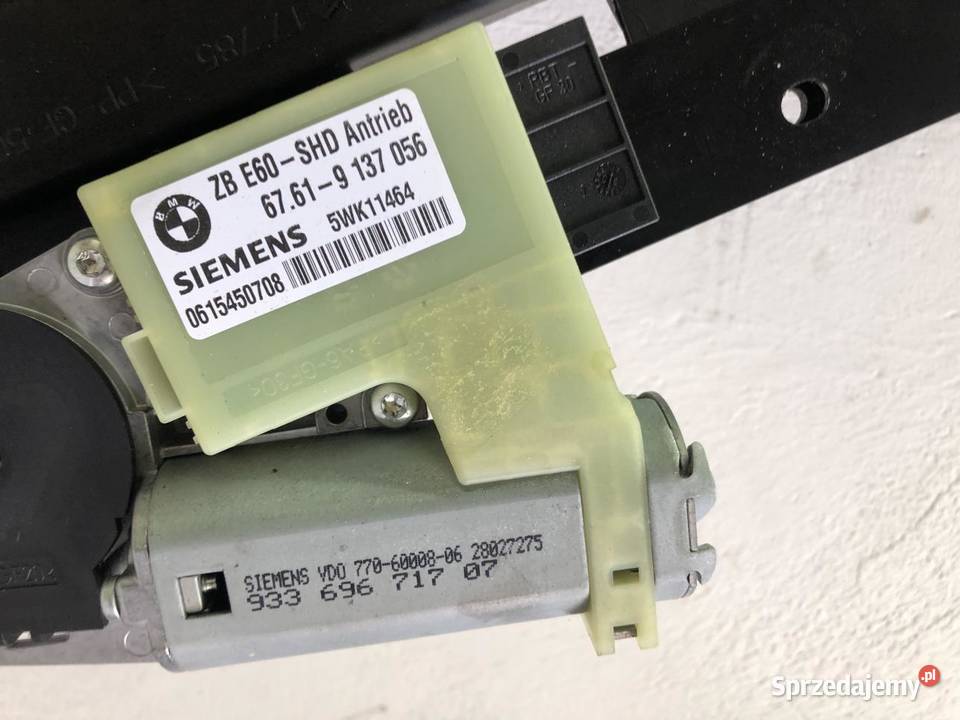 SZYBERDACH DACH PRZESUWNY BMW E65 LIFT wielkopolskie