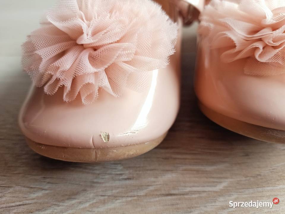 Buty baleriny baletki dziewczęce pudrowy brudny Płock