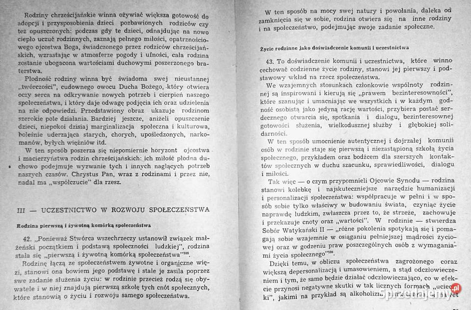 Przyszłość ludzkości idzie rodzinę Jan Paweł II Chełm