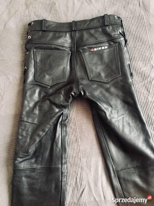 spodnie skórzane na motor motocyklowe spodnie Wrocław
