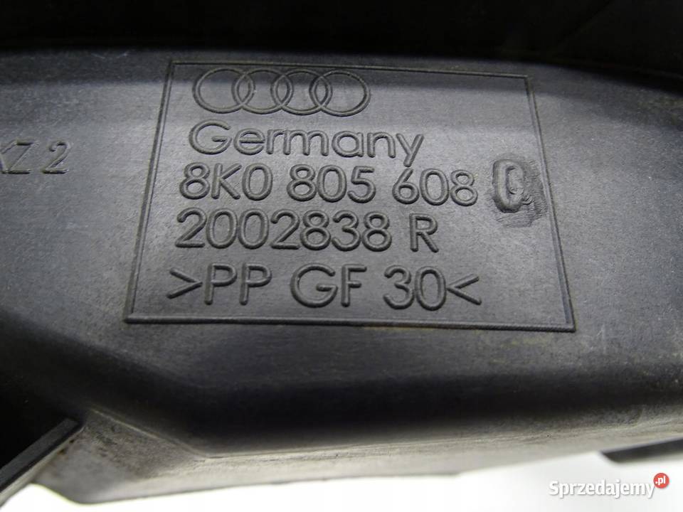 ŚLIZG MOCOWANIE LAMPY PRAWY PRZÓD PRZEDNI AUDI osobowe Lampy przednie