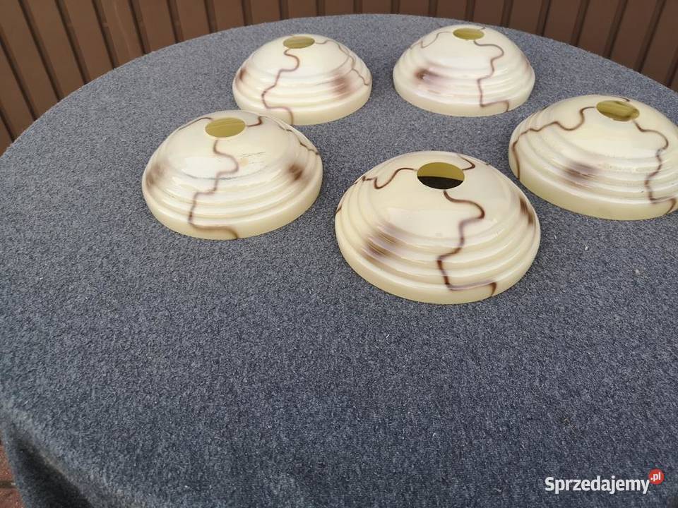 Klosze Art Deco Beret Marmurek 5 Sztuk Komplet Swarzędz