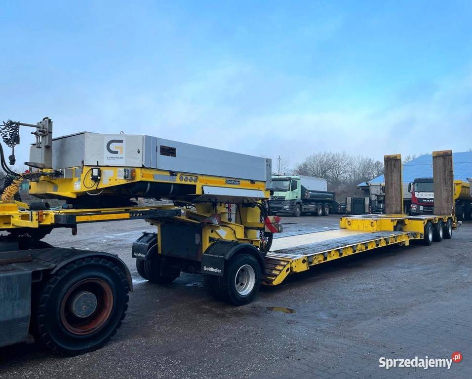 Naczepa do przewozu maszyn Tiefbett 3osie niskopodłogowe Warszawa