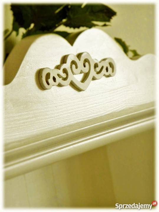 Półka wisząca PROWANSJA vintage biała Szafy, regały, półki Meble Czernichów