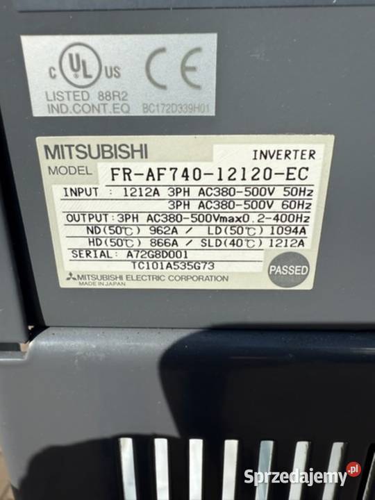 Falownik MITSUBISHI 500630 kW