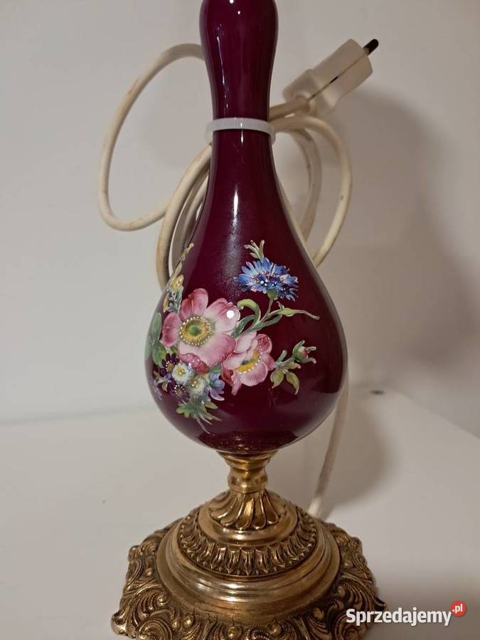 Lampa na mosiężnej podstawie Nowy Dwór Gdański sprzedam