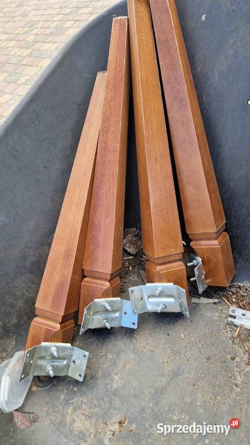 4 mocne porządne nogi dębowe Stołowe lubuskie Gorzów Wielkopolski sprzedam
