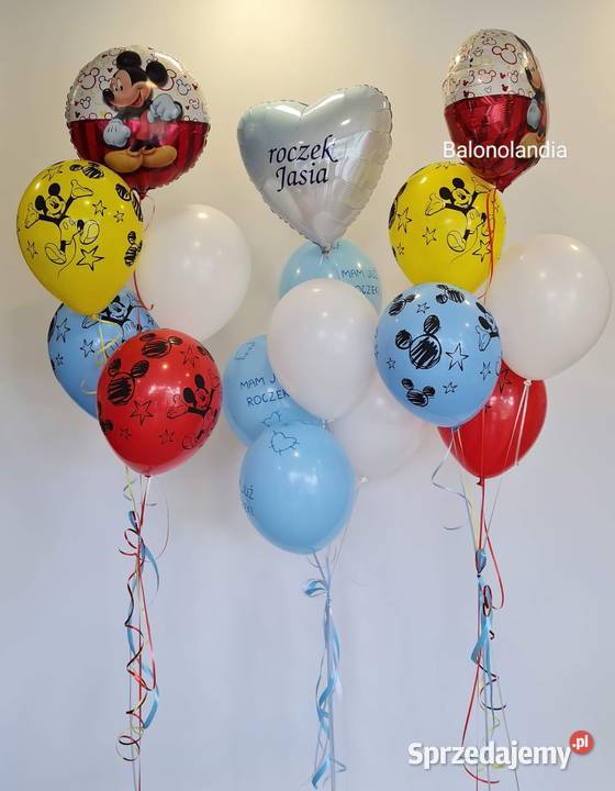 Bajkowe balony foliowe z helem Katowice możliwa