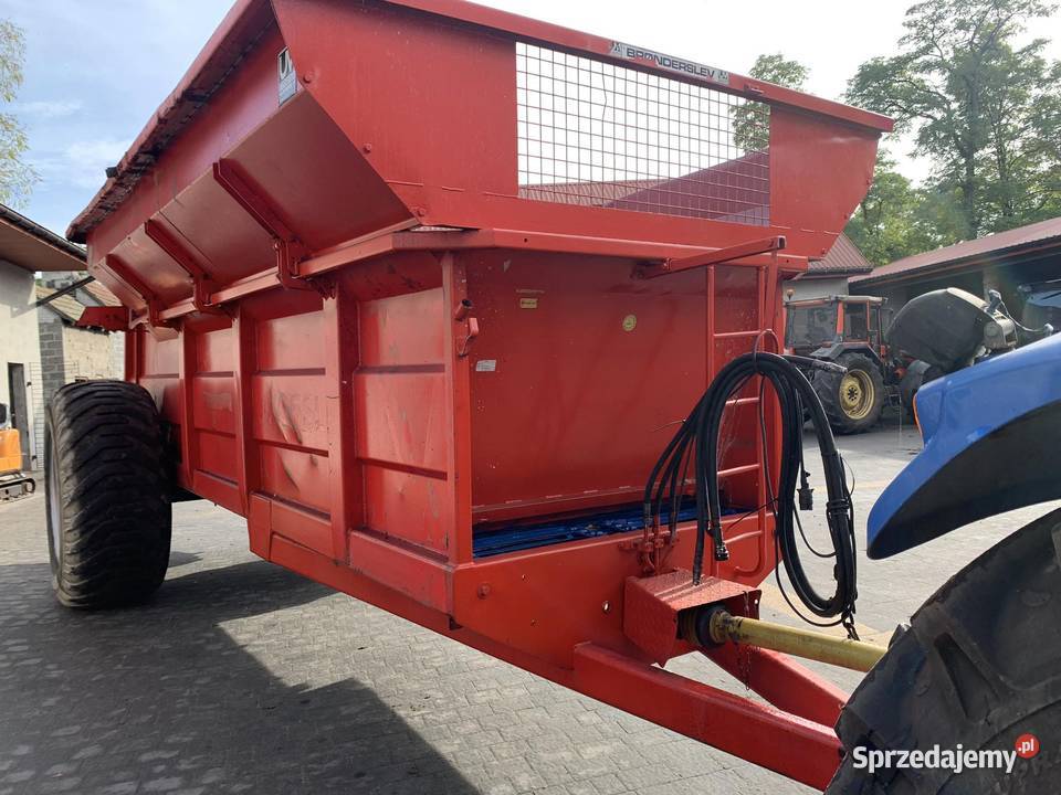 Rozrzutnik obornika 14 ton posuw hydrauliczny nieuszkodzony Rozrzutniki obornika Imielno