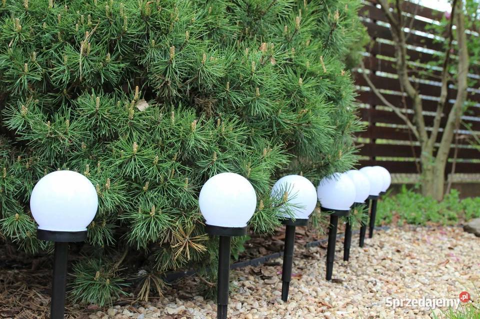 ZESTAW LAMPY SOLARNE KULA 10 sztuk Lampki
