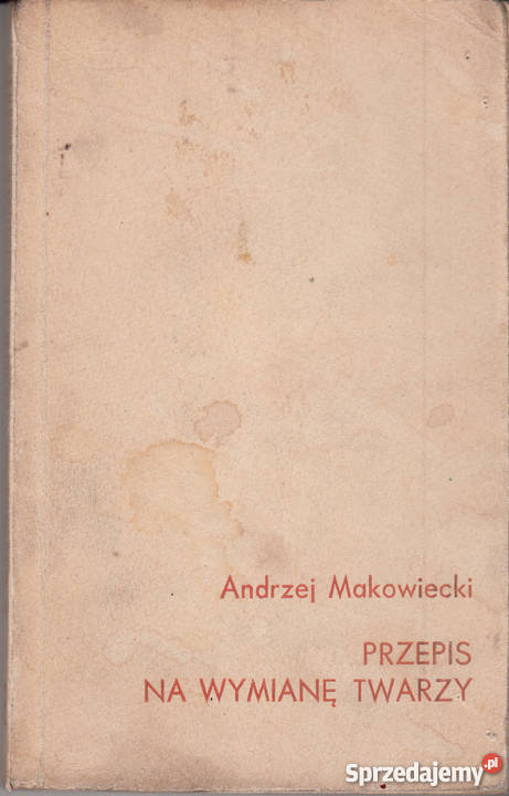 01910 PRZEPIS NA WYMIANĘ TWARZY ANDRZEJ Czyrna