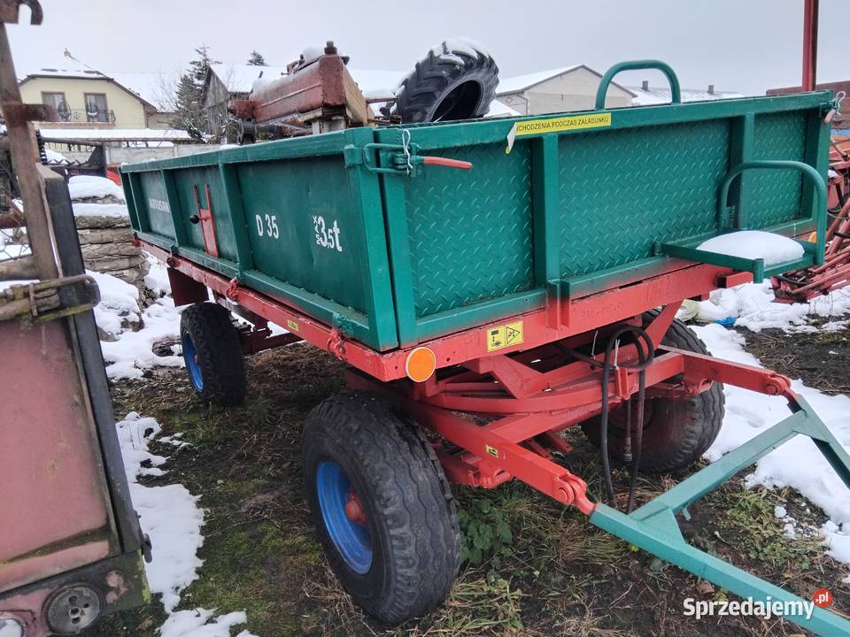 Przyczepa wywrotka 35 tonowa transport nieuszkodzony łódzkie Bełchatów