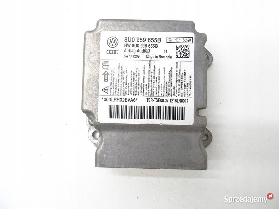 MODUŁ SENSOR PODUSZEK AIRBAG AUDI Q3 8U