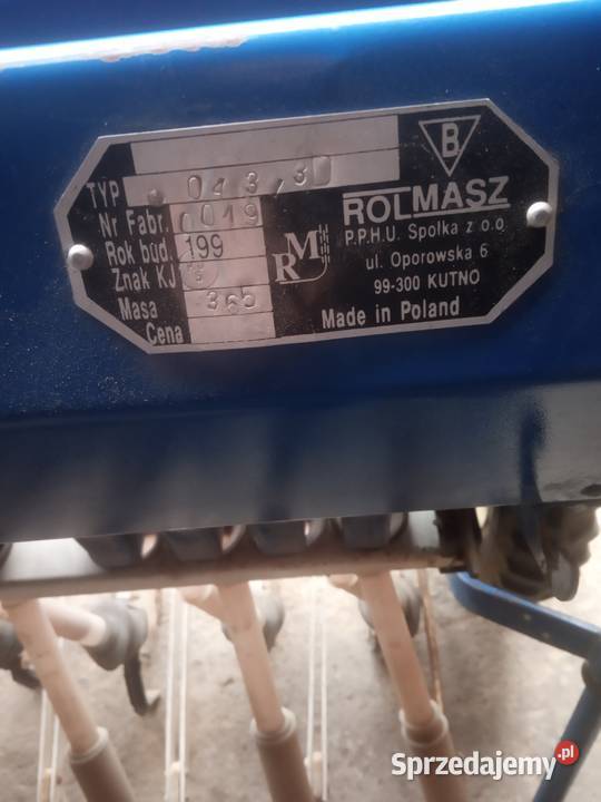 Siewnik kutnowiak 2m śląskie Kłobuck