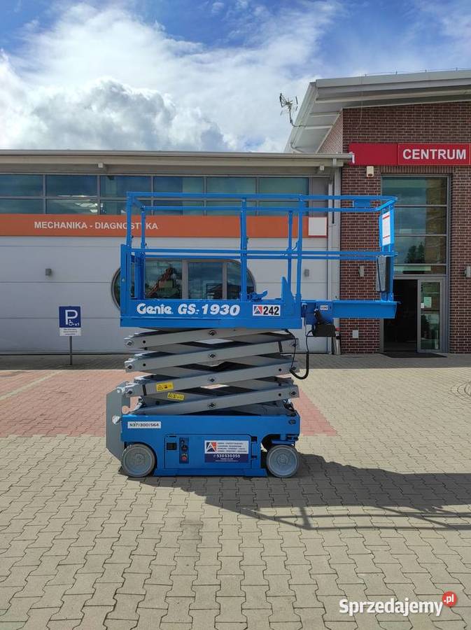 Podnośnik nożycowy GENIE GS 1930 242 Dźwigi, podnośniki podkarpackie Jasło