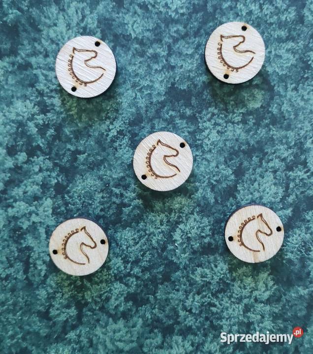 charms24 zawieszka drewno koraliki grawer 15