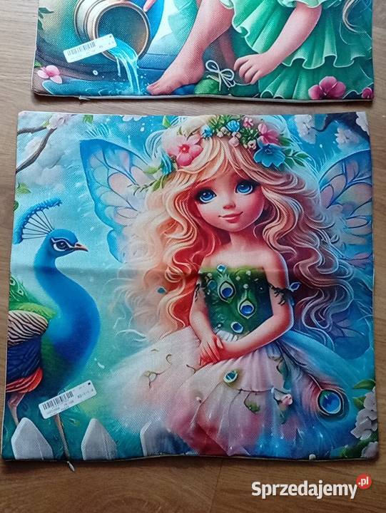 2 śliczne poszewki na poduszki 45x45 dziewczynki Szczecinek