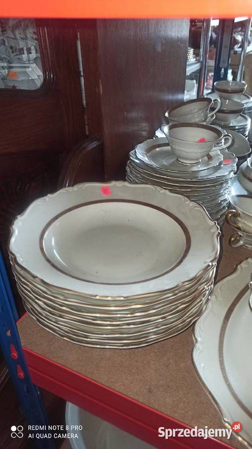 Talerz do zupy KP Karskrona Szwecja Porcelana w