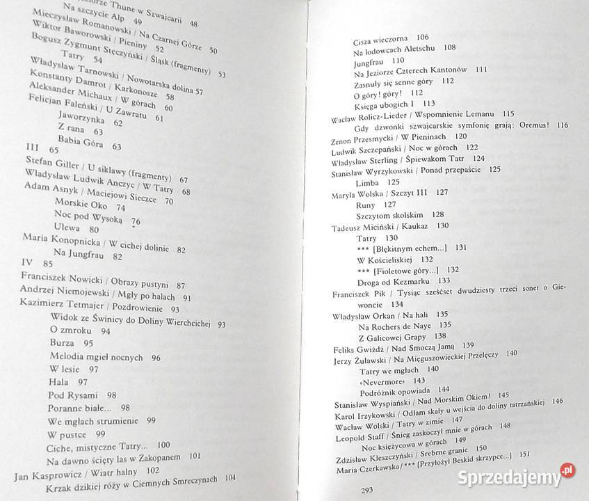 L Strofy o górach Antologia Kolbuszewski Warszawa