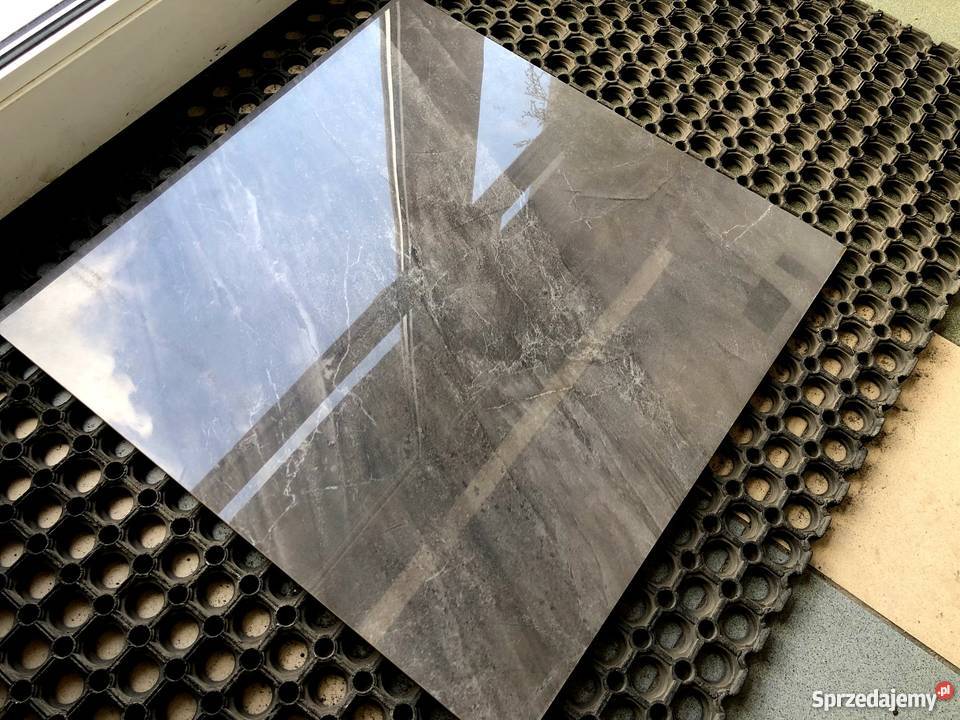 Marmurowe płytki szaregrafit 60x60 WYSOKI POŁYSK