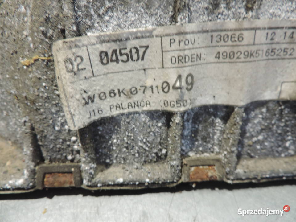 LEWAREK SEAT IBIZA II FL 19 TDI 6K0711049 Podzespoły skrzyń biegów małopolskie Nowy Sącz