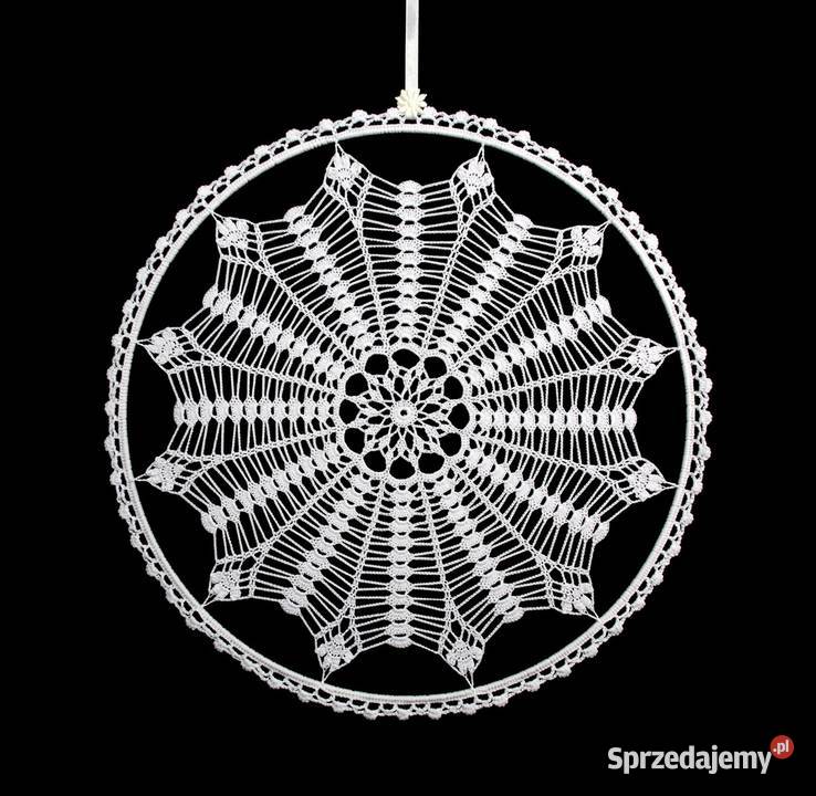 Zawieszka ozdoba na okno szydełkowa 38 Z101 Kluczbork
