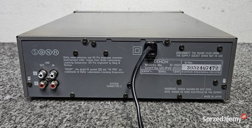 Double Cassette Deck Denon UDRW250 małopolskie Kraków sprzedam