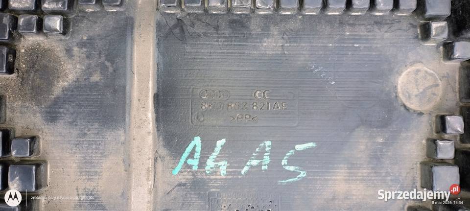 8K0 863 821 AF ekran osłona płyta pod silnik A4 dolnośląskie Lubin sprzedam