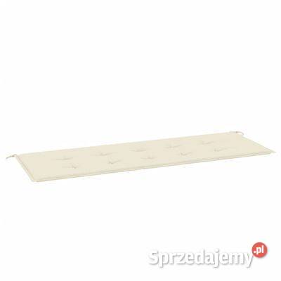 vidaXL Poduszka na ławkę ogrodową kremowa Warszawa sprzedam