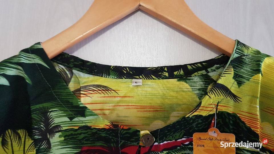 Tropikalny Koszula Plażowa z Bali Hippie Boho dolnośląskie Kudowa-Zdrój