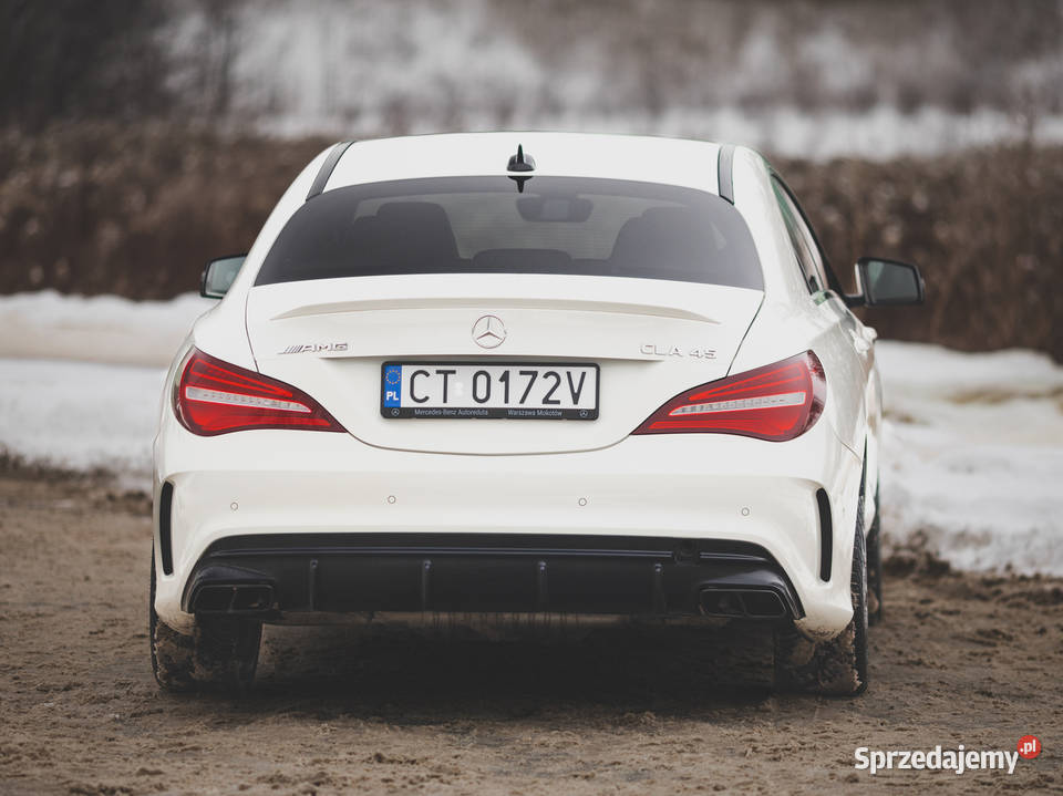 Mercedes CLA 45 AMG na prywatne raty bez BIK i biały Warszawa sprzedam