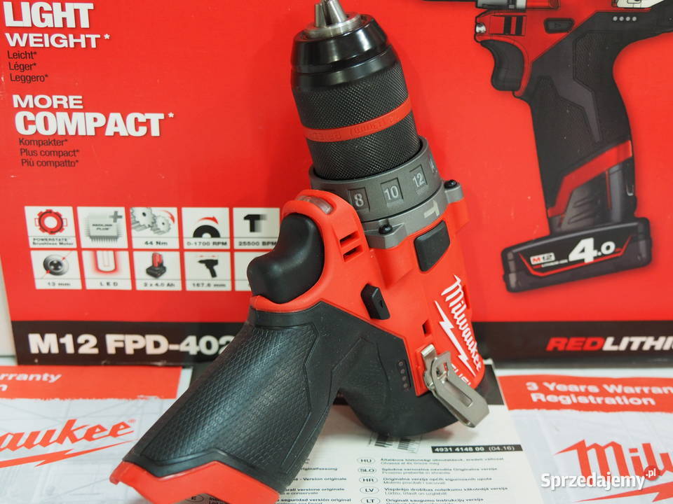 MILWAUKEE M12 FPD FDD wkrętarka wiertarka FUEL Baszkówka
