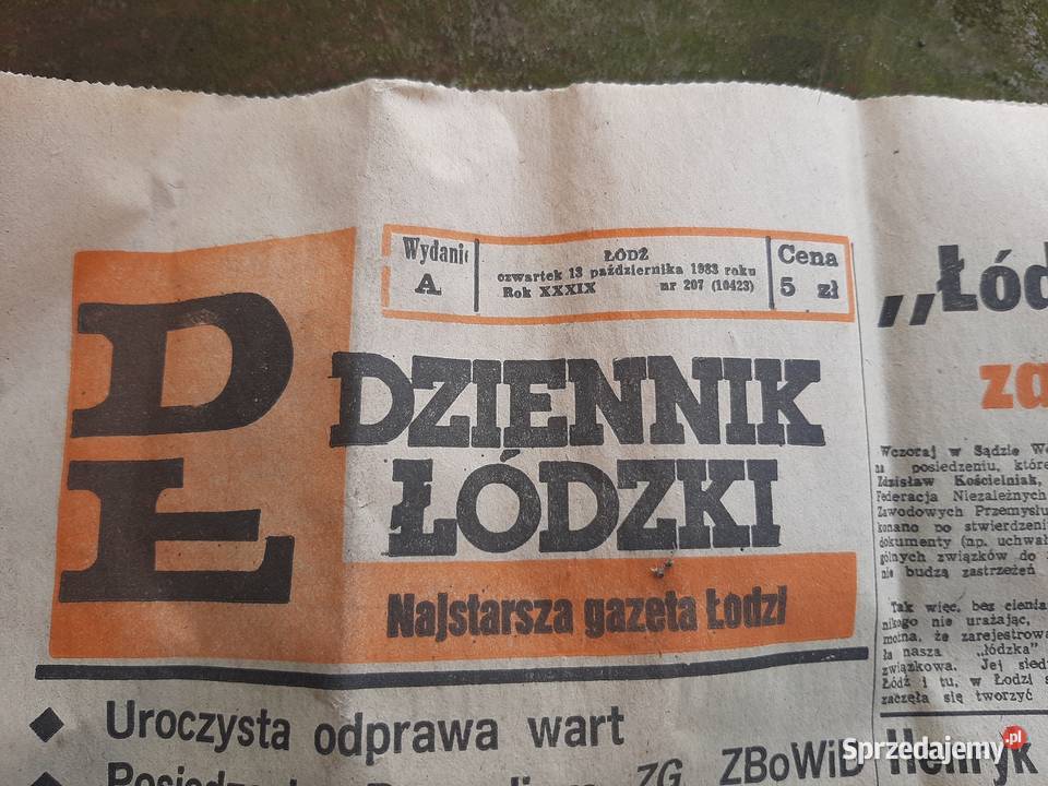 Dziennik Łódzki z 1983roku