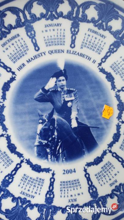 Patera Królowa Elżbieta II Angielska Rodzina Porcelana i szkło Porcelana i szkło