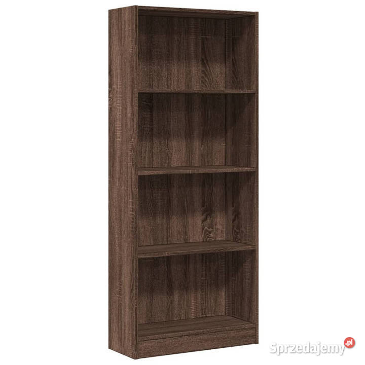 Regał brązowy dąb 60x24x143 materiał Warszawa