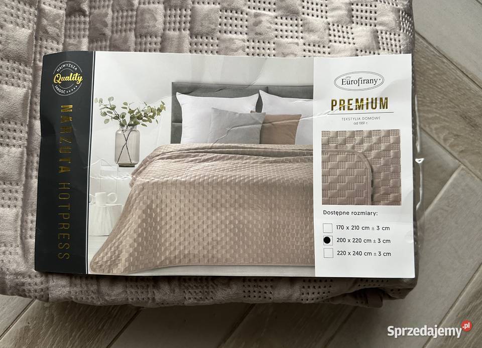 Narzuta welwetowa premium EUROFIRANY 200x220 łódzkie Łódź sprzedam