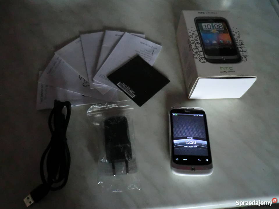HTC WILDFIRE white black 5 MPX GPS FULL ZESTAW E-mail Stary Sącz