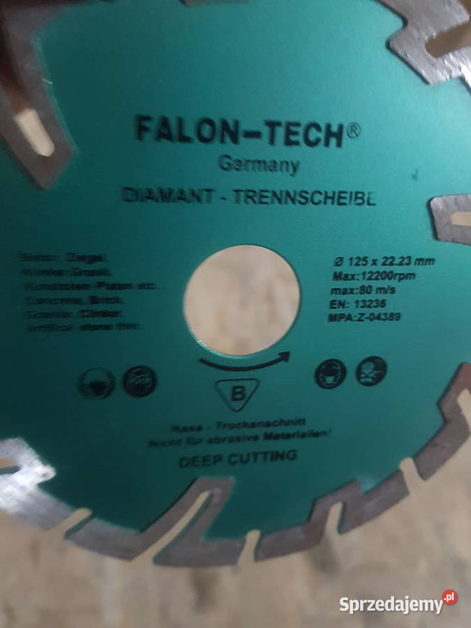 TARCZA DIAMENTOWA FALON TECH 230 MM BETONU Głogowa