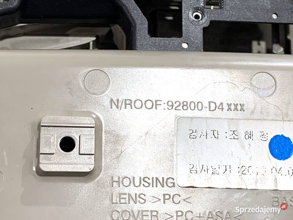 LAMPA SUFITOWA KIA OPTIMA 92800D4 SedanLimuzyna osobowe sprzedam