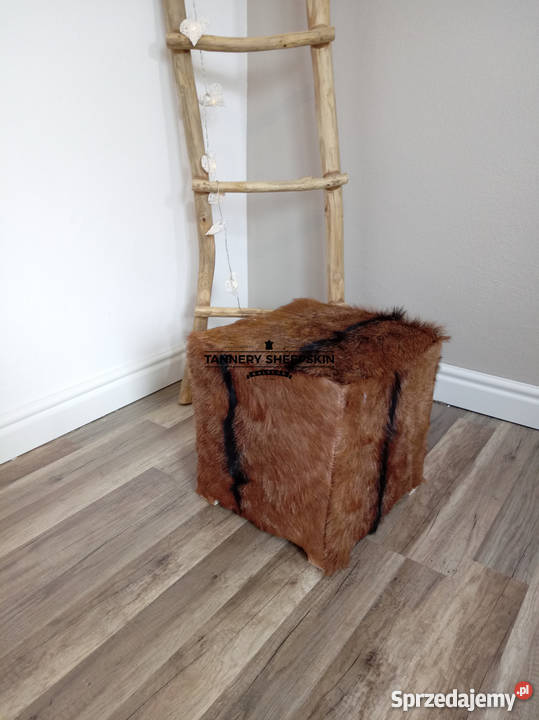 Pufy ze Skóry Koziej Skóry Dekoracyjne Piękna Szaflary